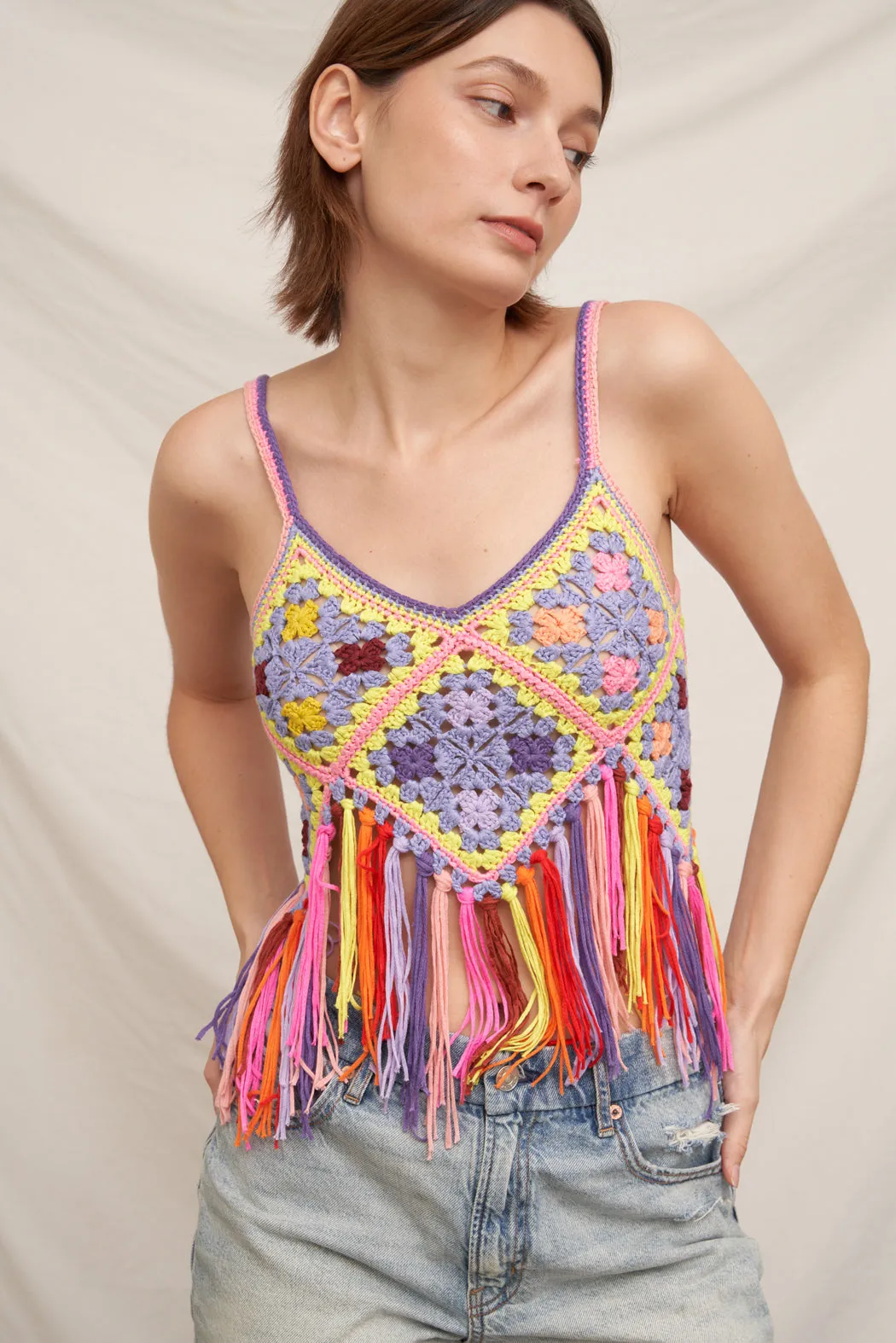 Cherry On Top Crochet Top sold by En Creme