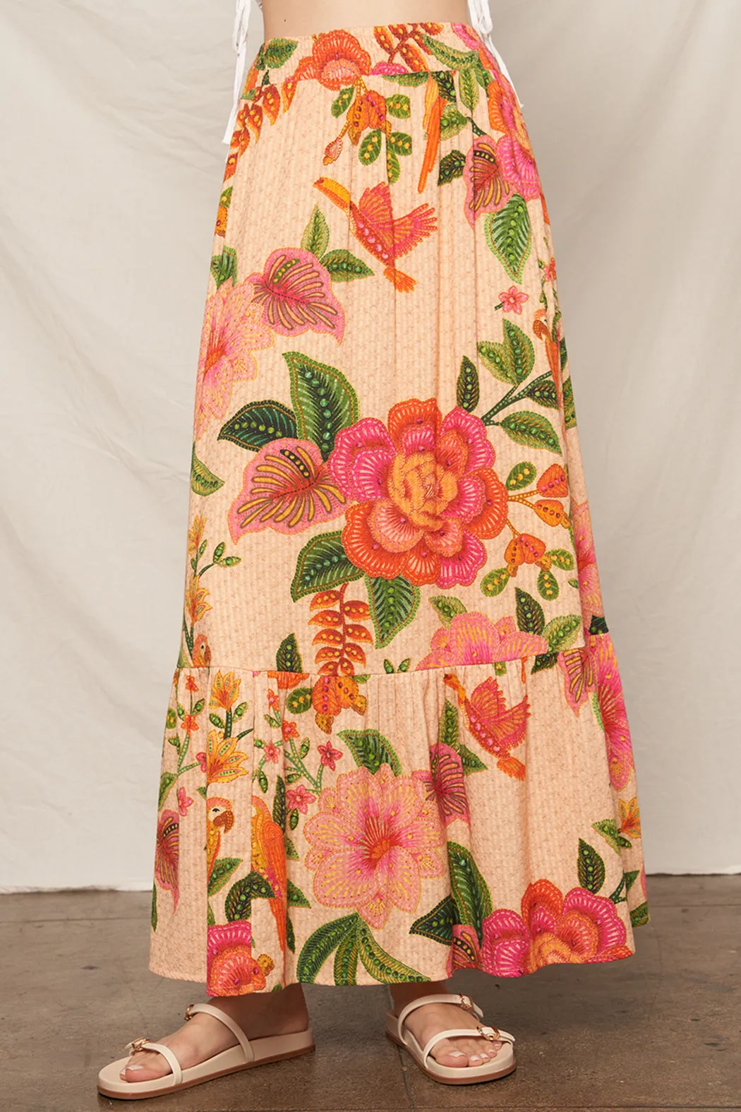Maltese Block Tropical Skirt sold by En Creme