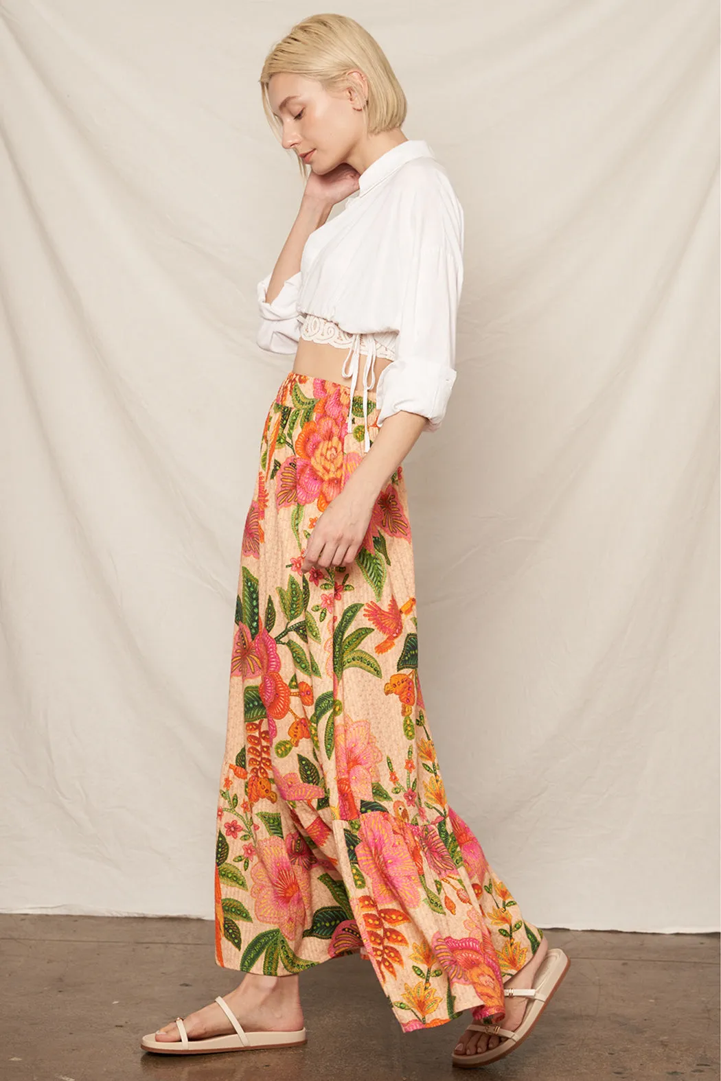 Maltese Block Tropical Skirt sold by En Creme product image thumbnail 5