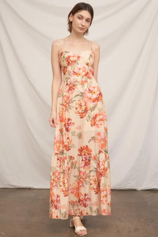 Riviera Bustier Maxi Dress made by En Creme