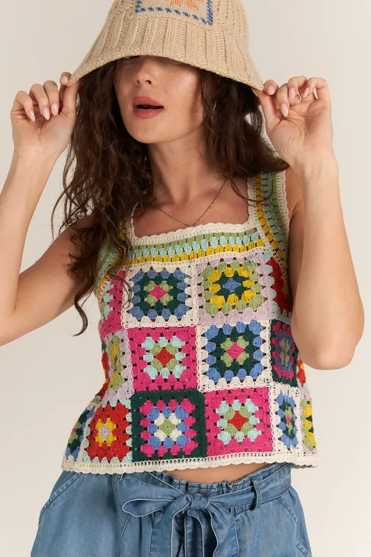 Claribel Crochet Top made by En Creme