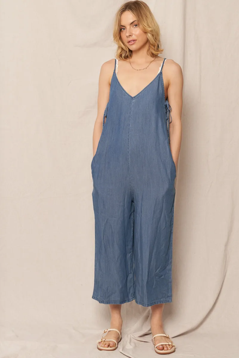 Love & Hate Side Tie Jumpsuit sold by En Creme product image thumbnail 2