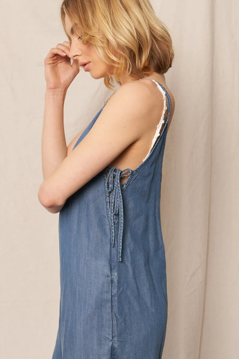 Love & Hate Side Tie Jumpsuit sold by En Creme product image thumbnail 3