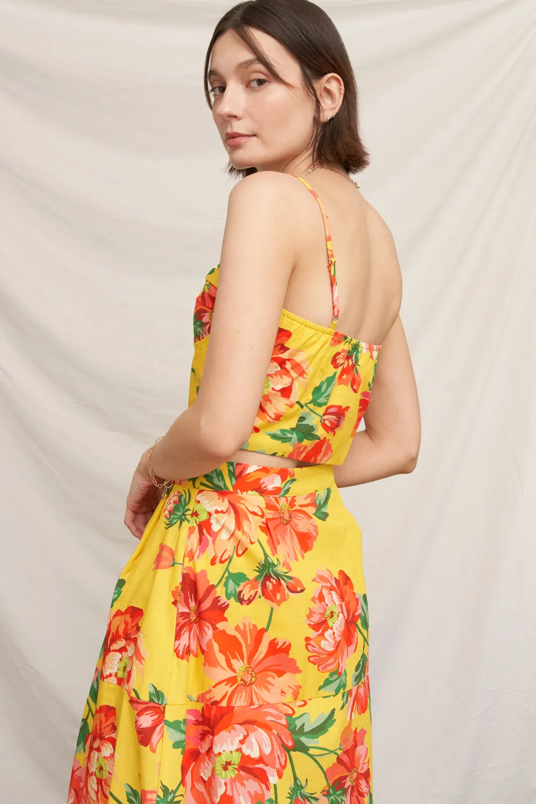 Rio Floral Bustier Top sold by En Creme product image thumbnail 2