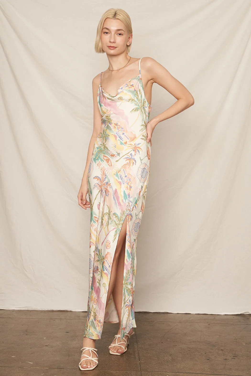 Monaco Cowl Neck Maxi sold by En Creme product image thumbnail 3