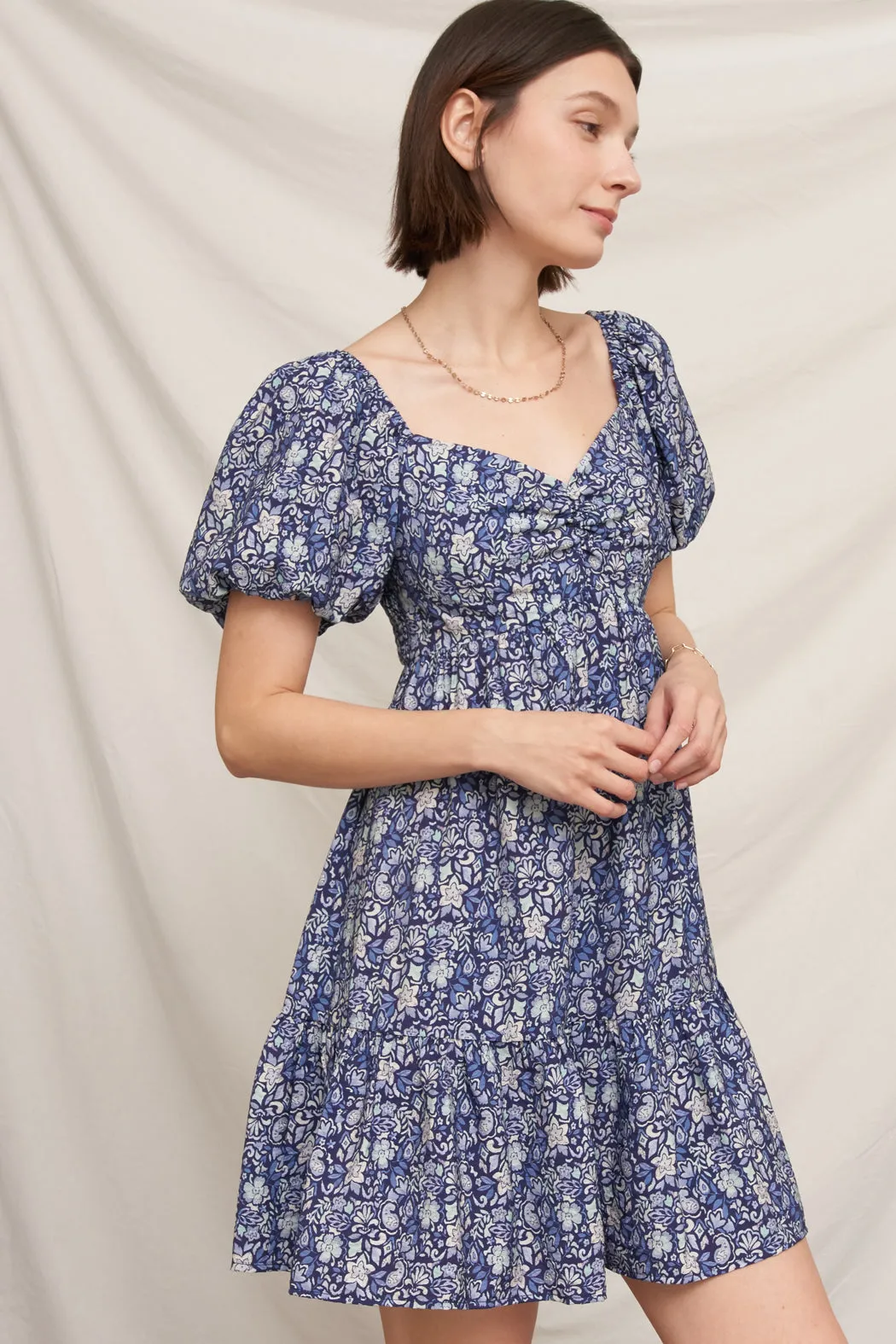 Bora Bora Floral Mini Dress sold by En Creme product image thumbnail 5