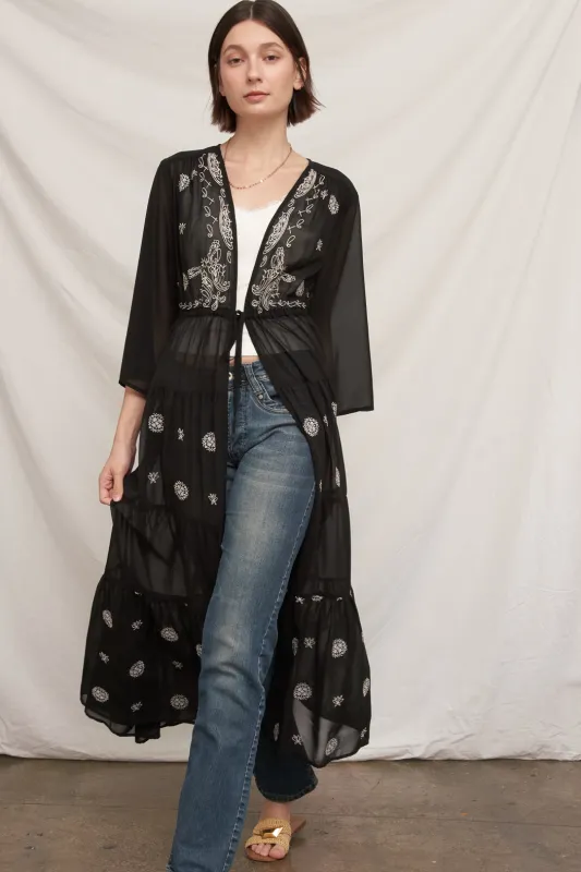 Charlie Embroidered Kimono made by En Creme
