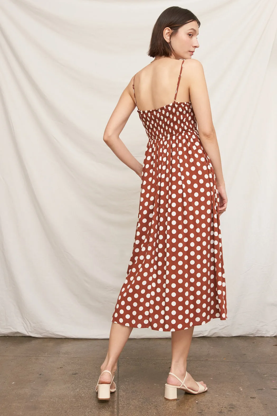 Dotty Dot Midi Dress sold by En Creme product image thumbnail 2