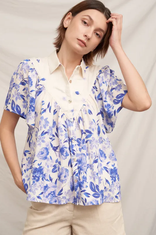 Majolica Button Down made by En Creme