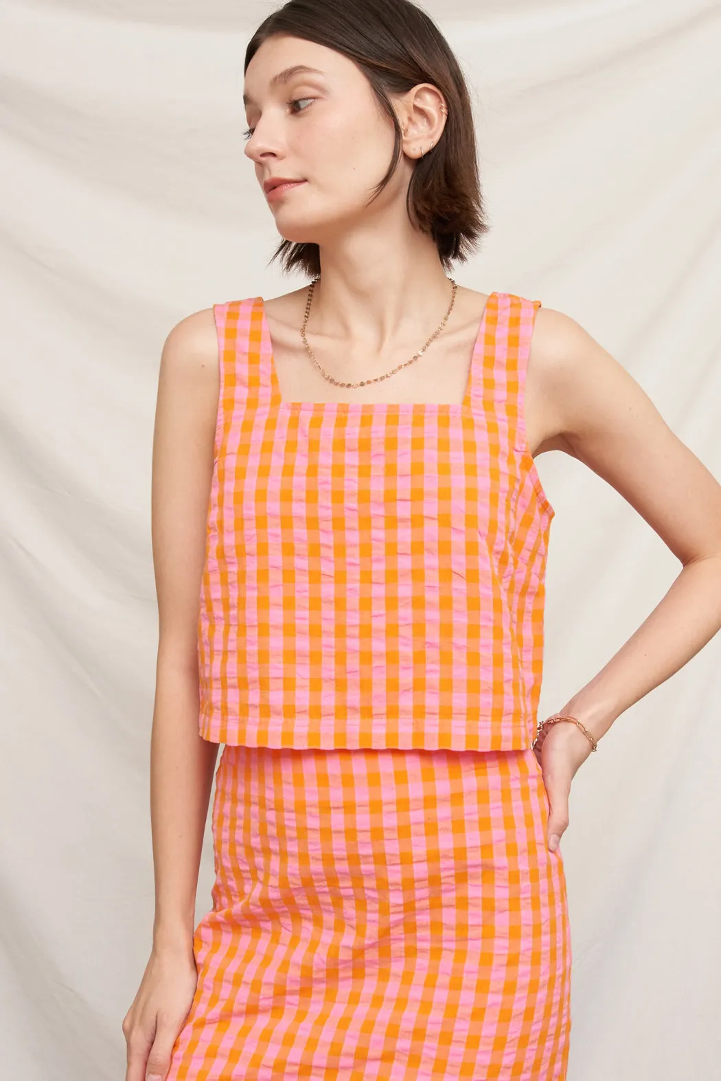 Tangerine Crop Top sold by En Creme product image thumbnail 2