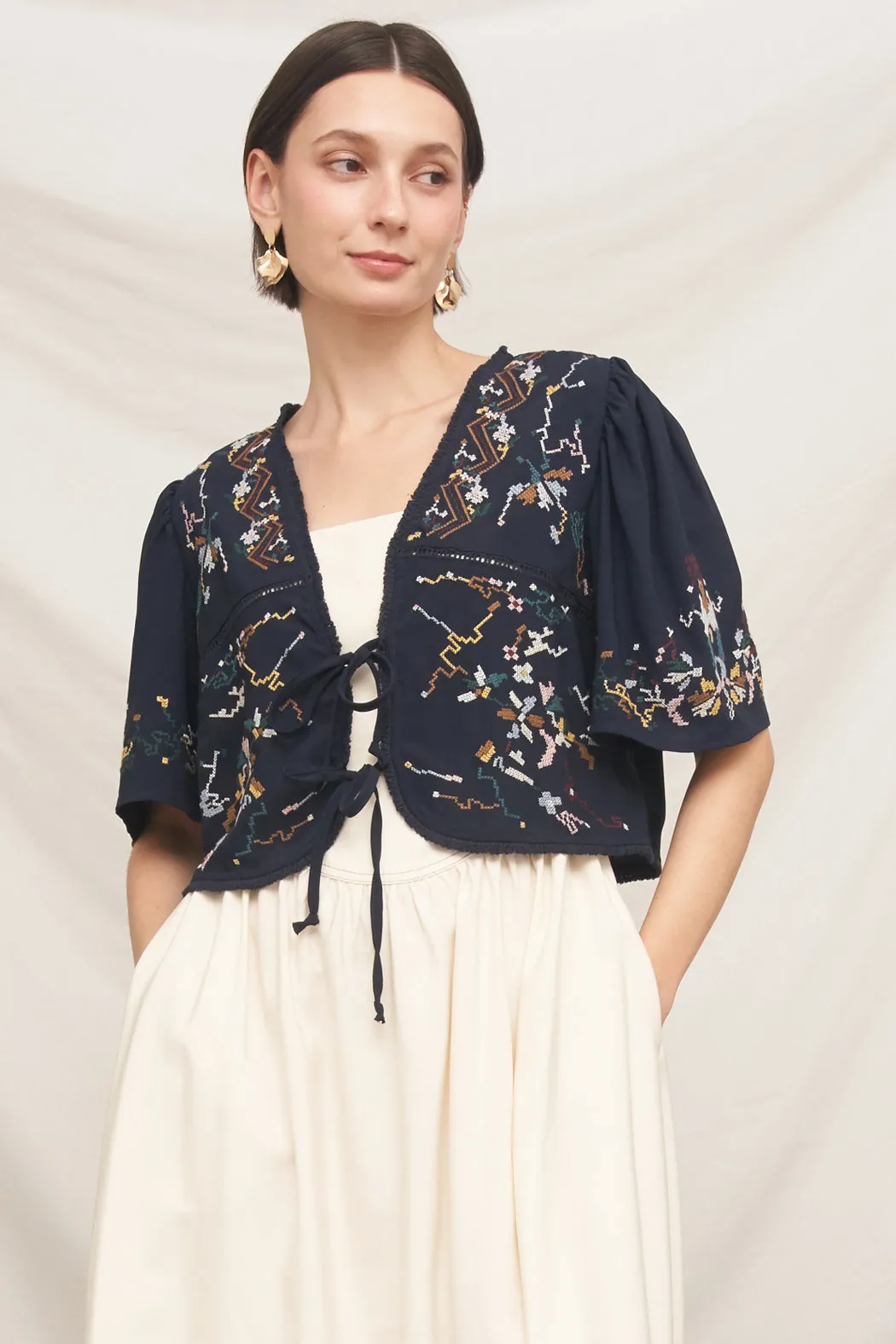 Maya Embroidery Top sold by En Creme product image thumbnail 4