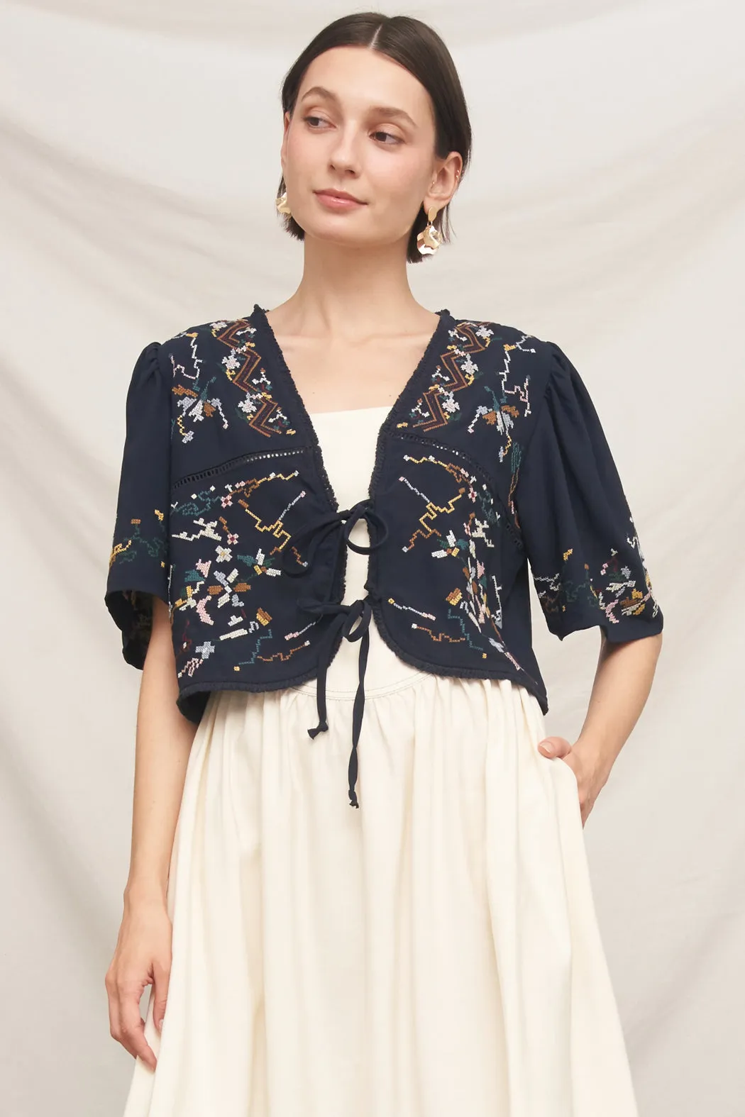 Maya Embroidery Top sold by En Creme product image thumbnail 5