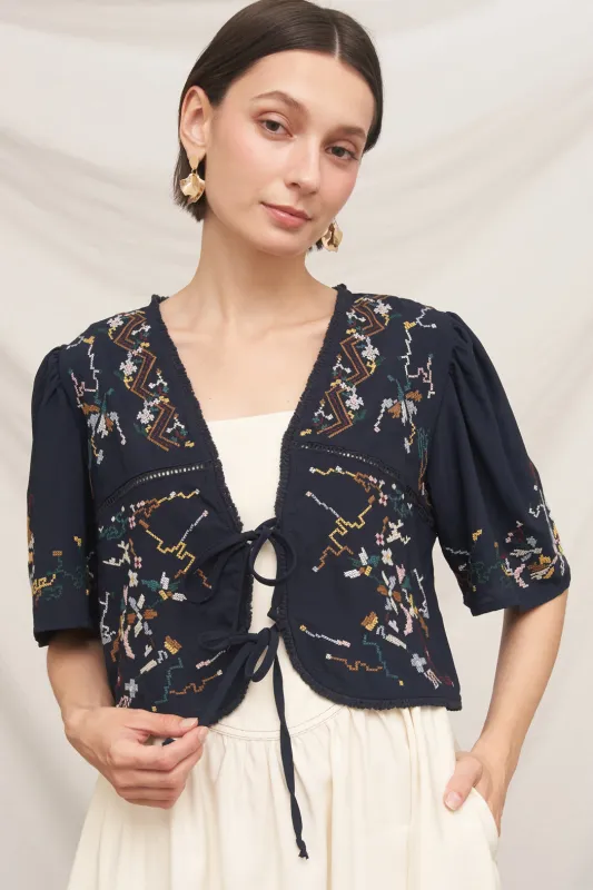 Maya Embroidery Top made by En Creme