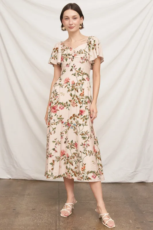 Eternally Yours Floral Midi made by En Creme
