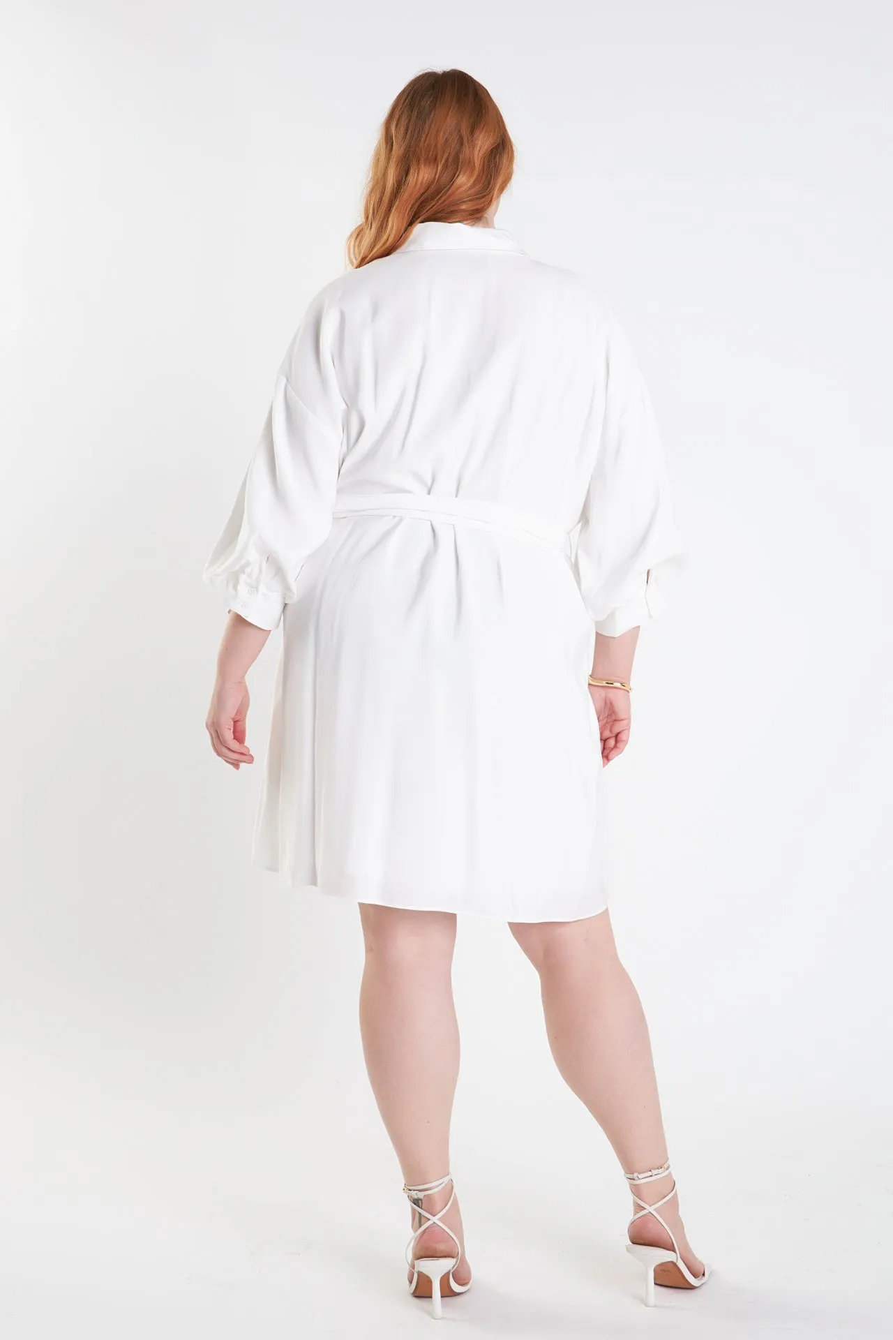 Blouson Sleeve Belted Shirt Dress sold by Endless Rose product image thumbnail 4