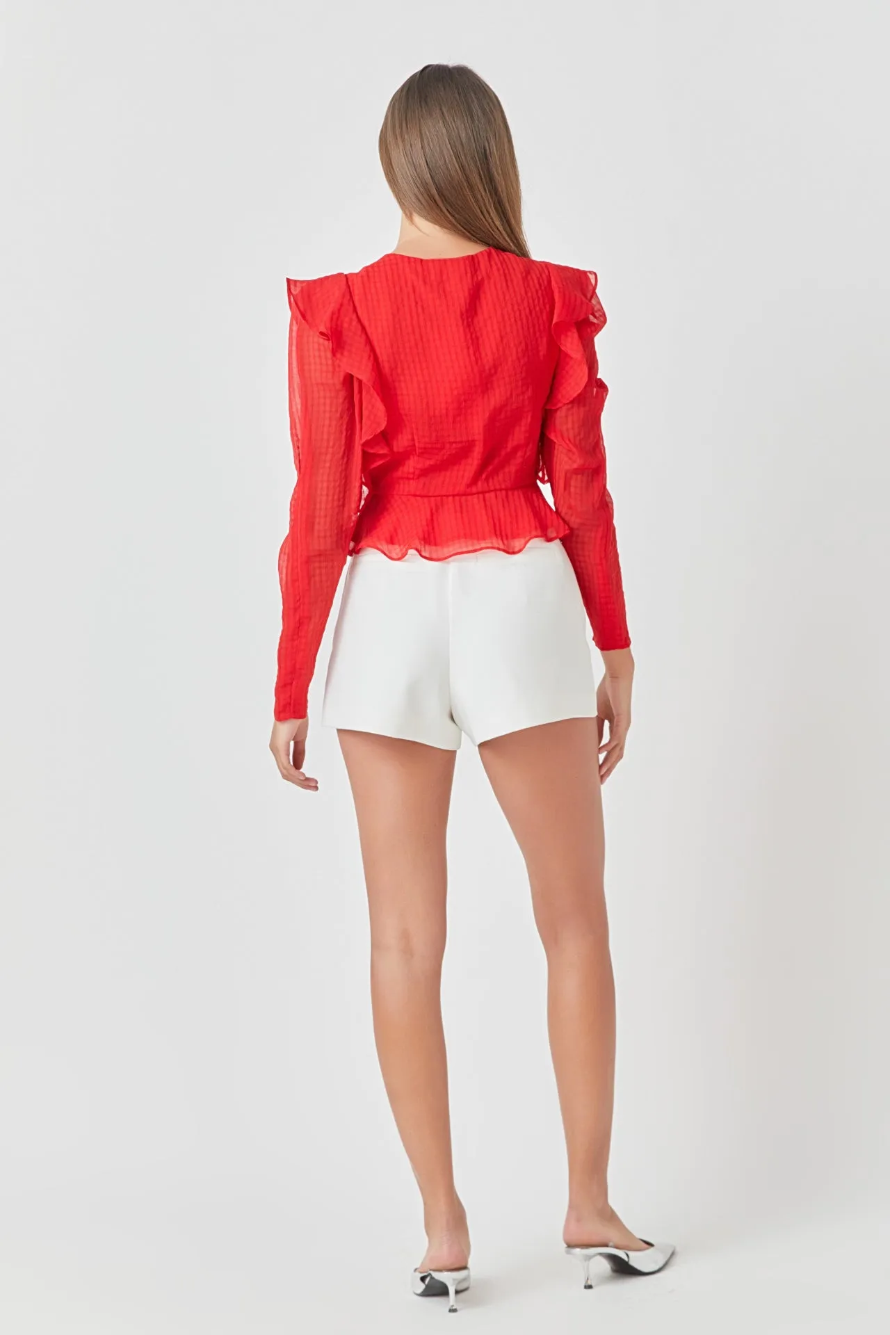 Ruched Mini Dress with Cap Sleeves sold by Endless Rose product image thumbnail 2