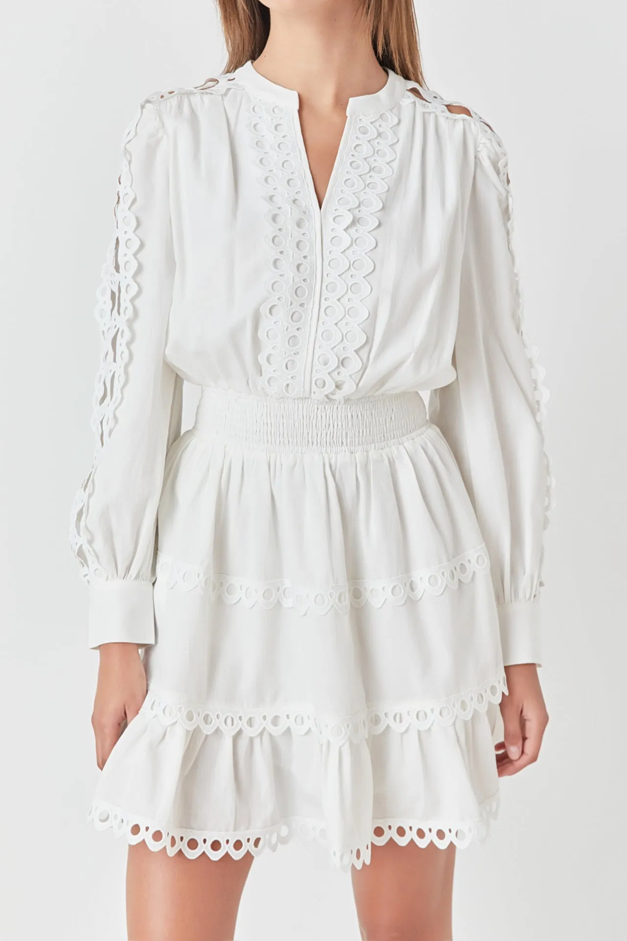 Lace Trim Mini Dress sold by Endless Rose product image thumbnail 2