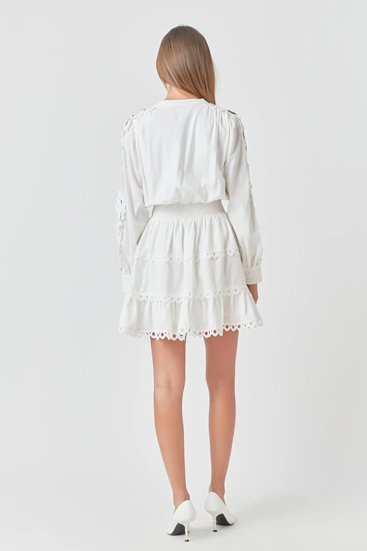Lace Trim Mini Dress sold by Endless Rose product image thumbnail 4