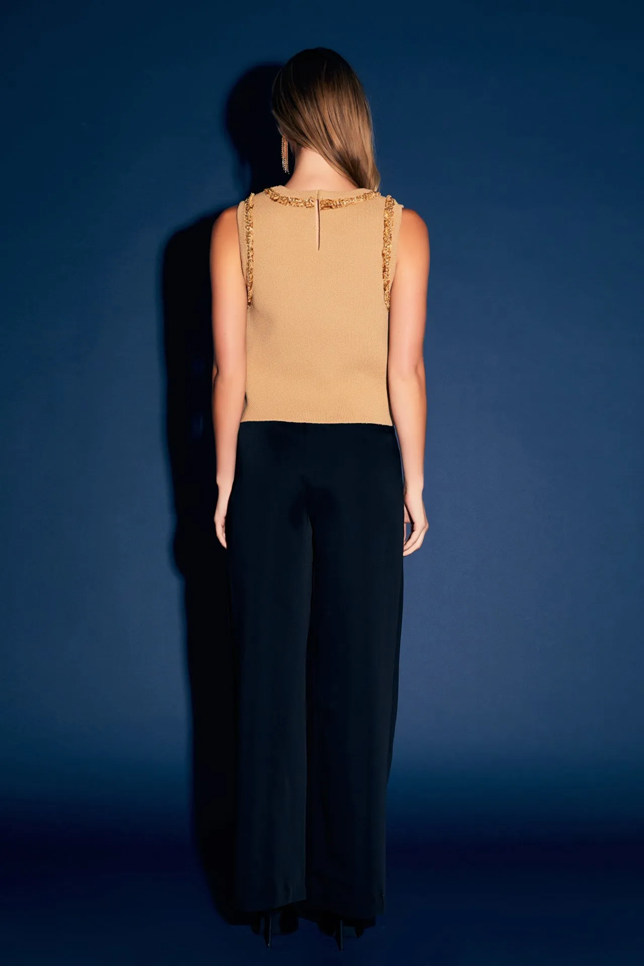 Trim Detail Knit Tank Top sold by Endless Rose product image thumbnail 4