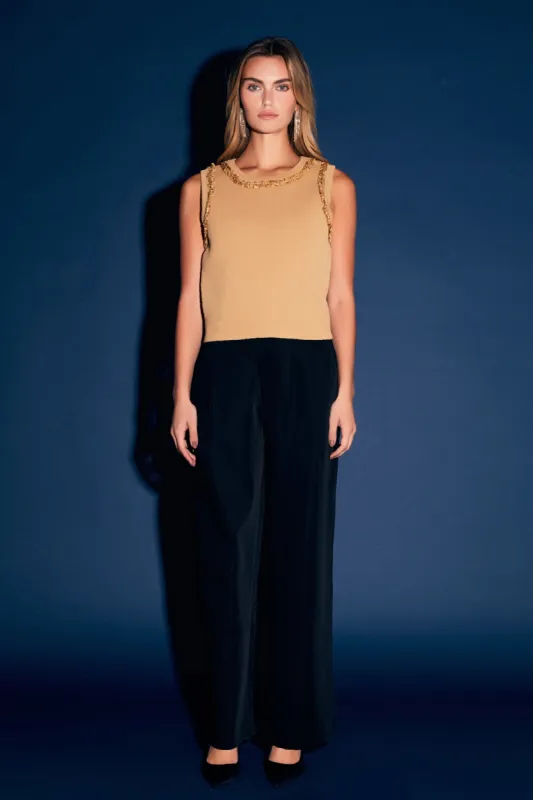 Trim Detail Knit Tank Top sold by Endless Rose