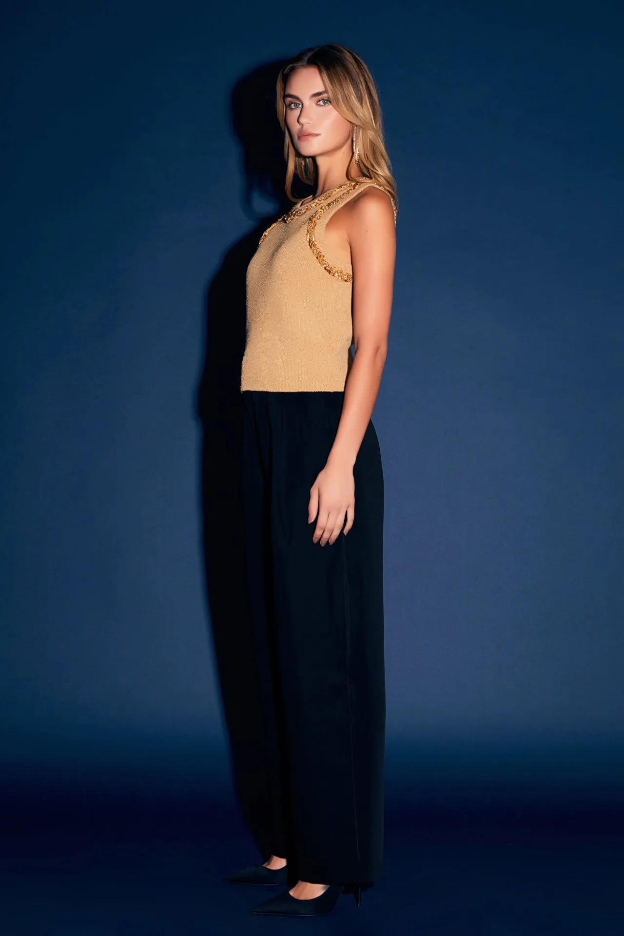 Trim Detail Knit Tank Top sold by Endless Rose product image thumbnail 3