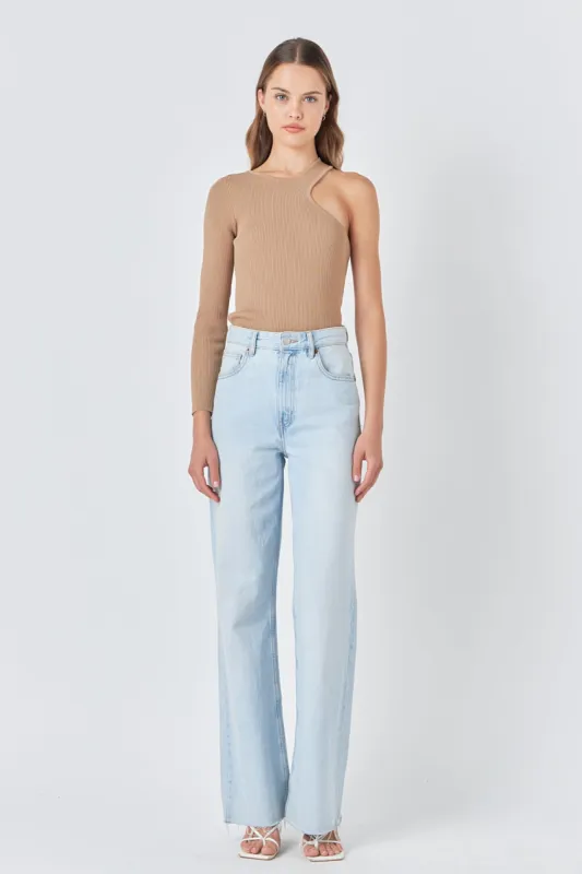 Cut Out One Shoulder Knit Top sold by Endless Rose