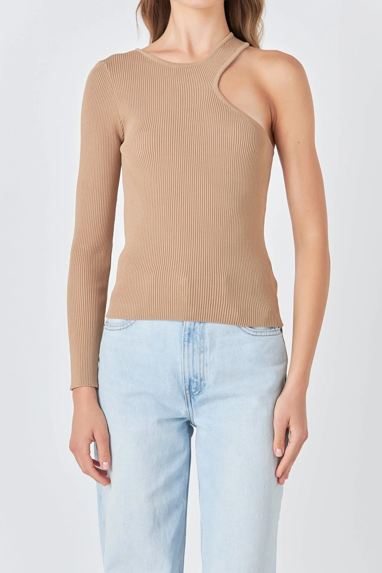 Cut Out One Shoulder Knit Top sold by Endless Rose product image thumbnail 2