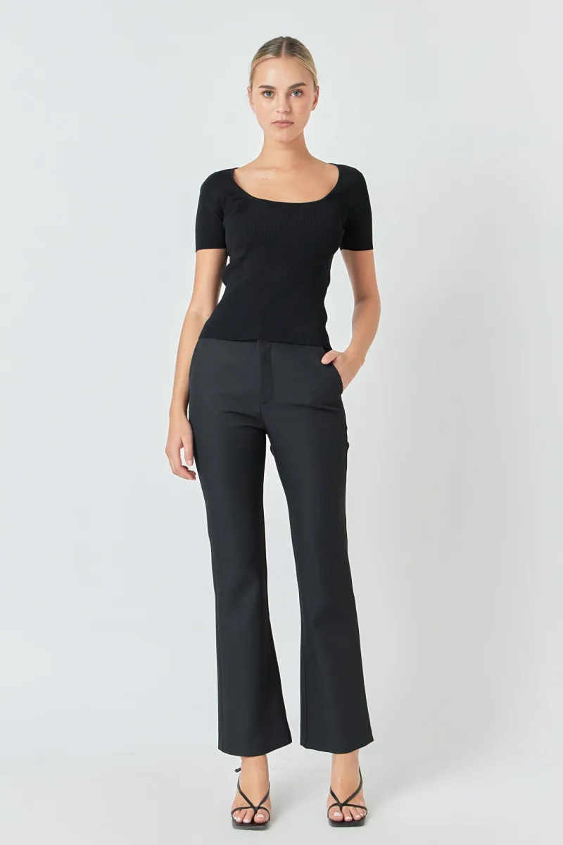 Ribbed Short Sleeve Top sold by Endless Rose