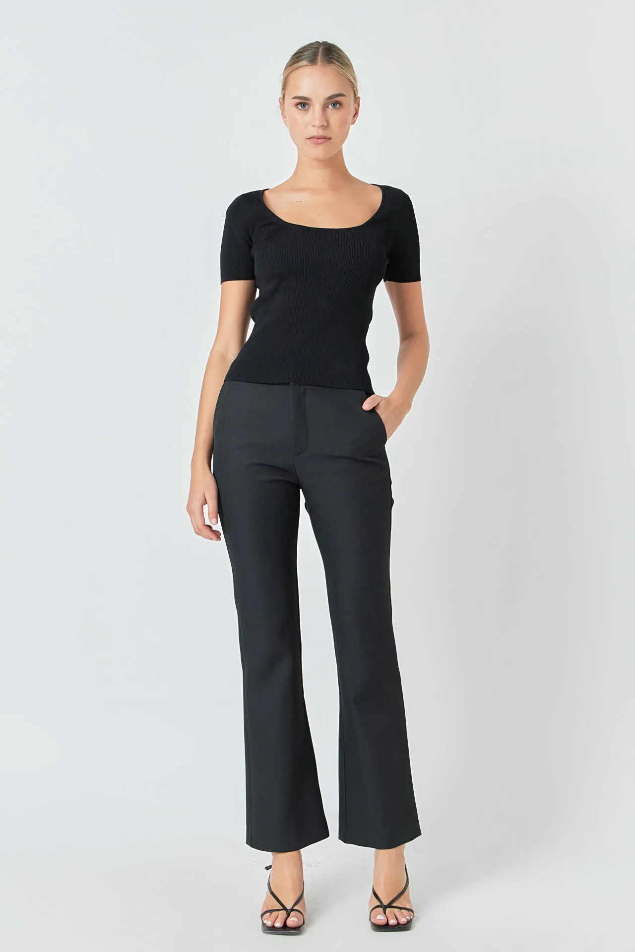 Ribbed Short Sleeve Top sold by Endless Rose