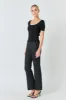 Ribbed Short Sleeve Top sold by Endless Rose