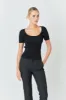 Ribbed Short Sleeve Top sold by Endless Rose