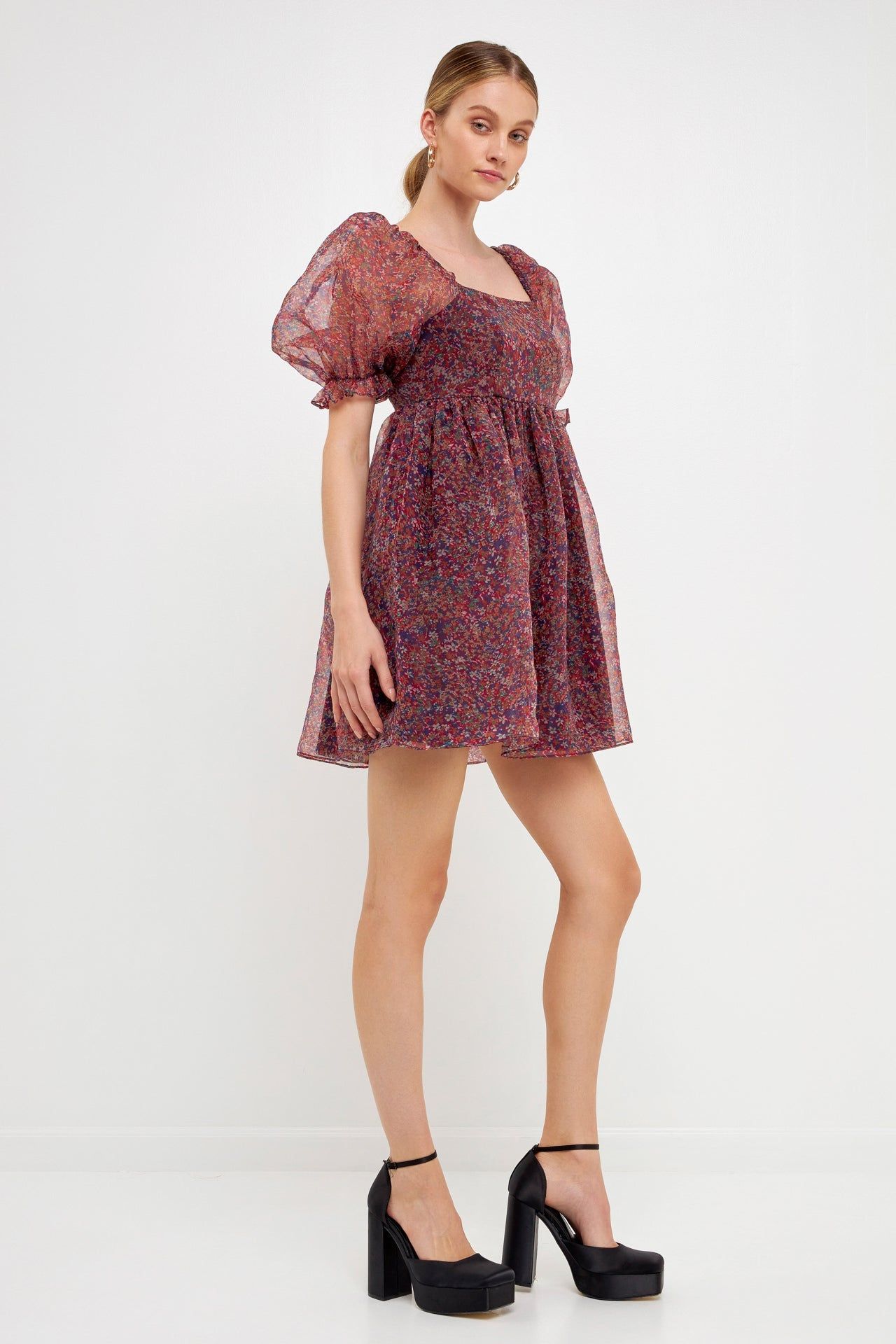 Floral Puff Mini Dress sold by Endless Rose product image thumbnail 3