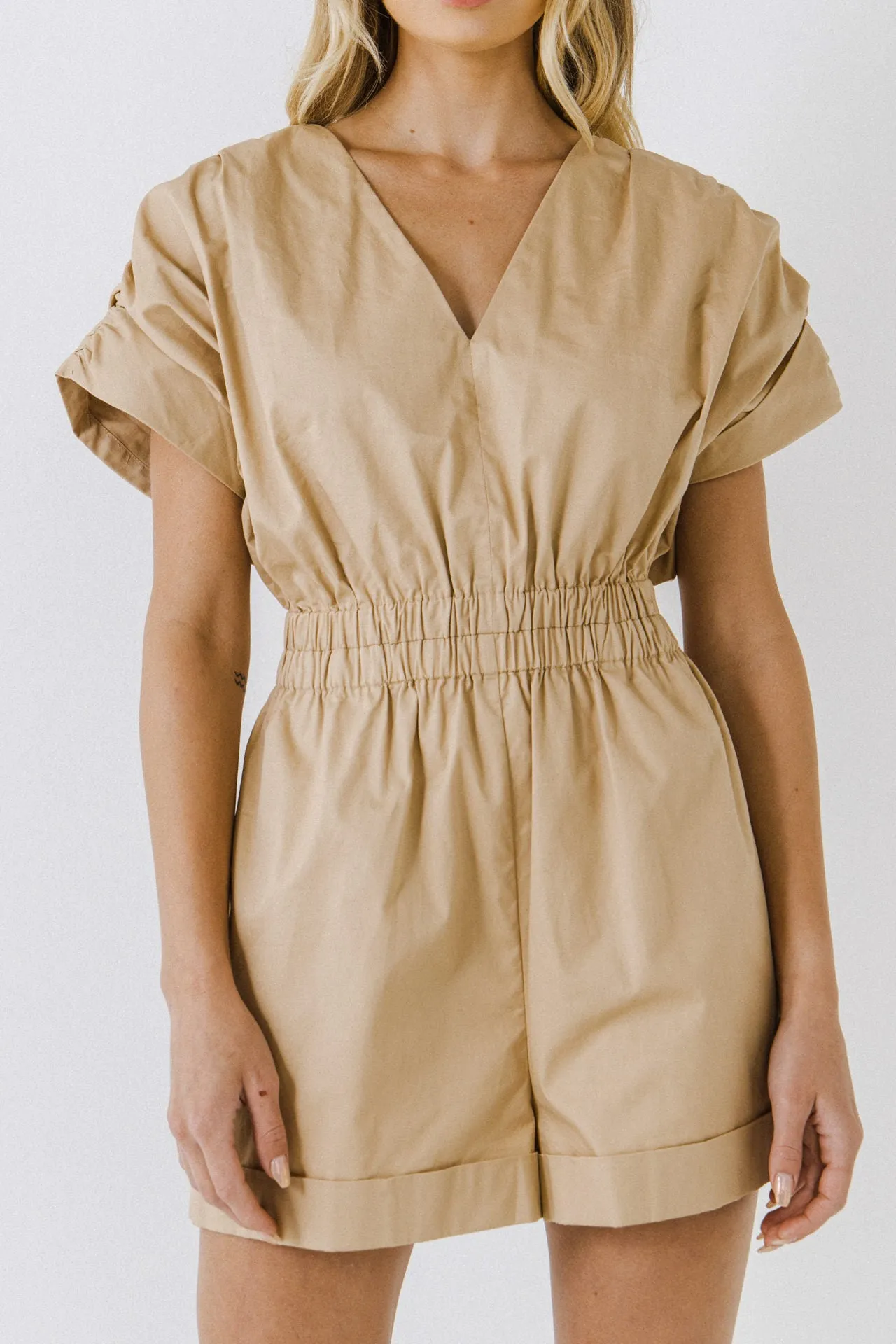 Ruched Shoulder Romper sold by Endless Rose product image thumbnail 2