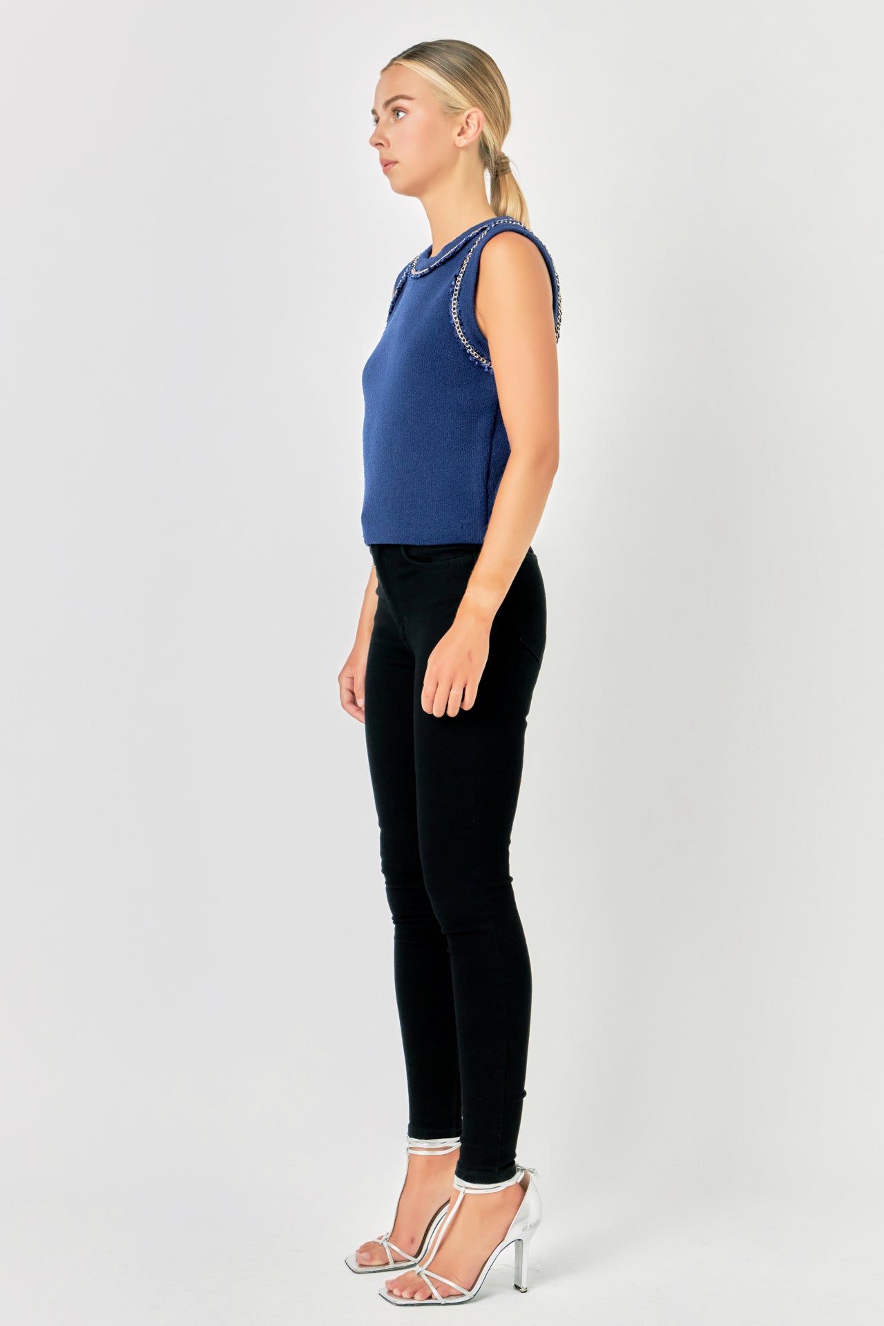 Trim Detail Knit Tank Top sold by Endless Rose product image thumbnail 3