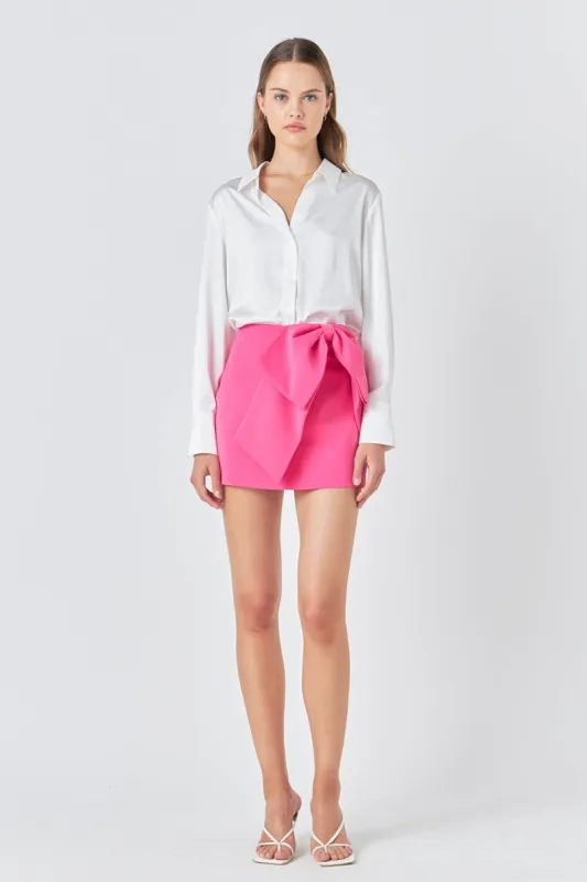 Bow Mini Skort sold by Endless Rose