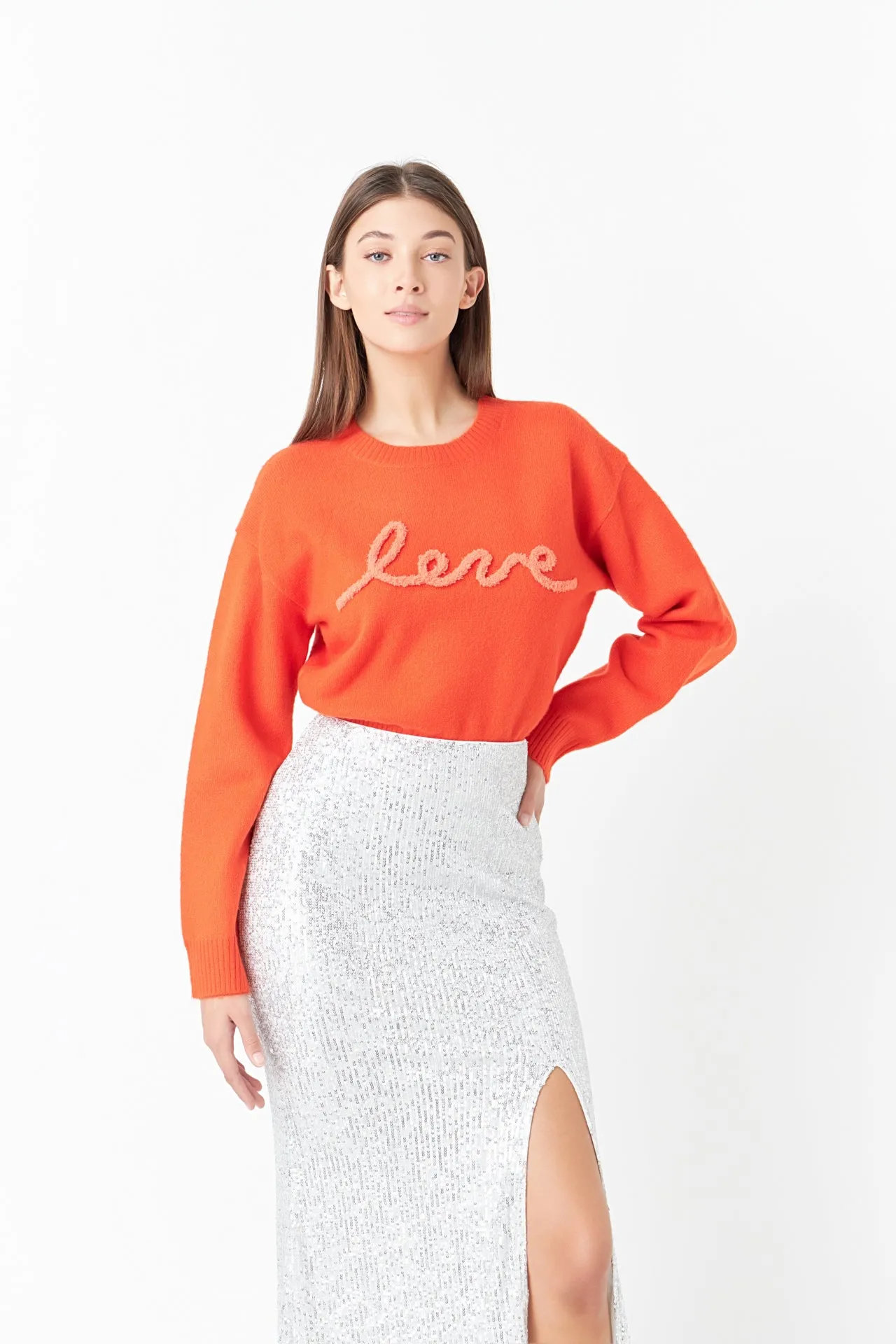 Crewneck Love Sweater sold by Endless Rose product image thumbnail 5
