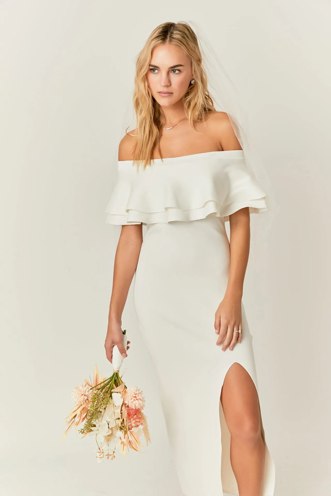 Off the Shoulder Ruffle Maxi Dress - Final Sale sold by Endless Rose product image thumbnail 5