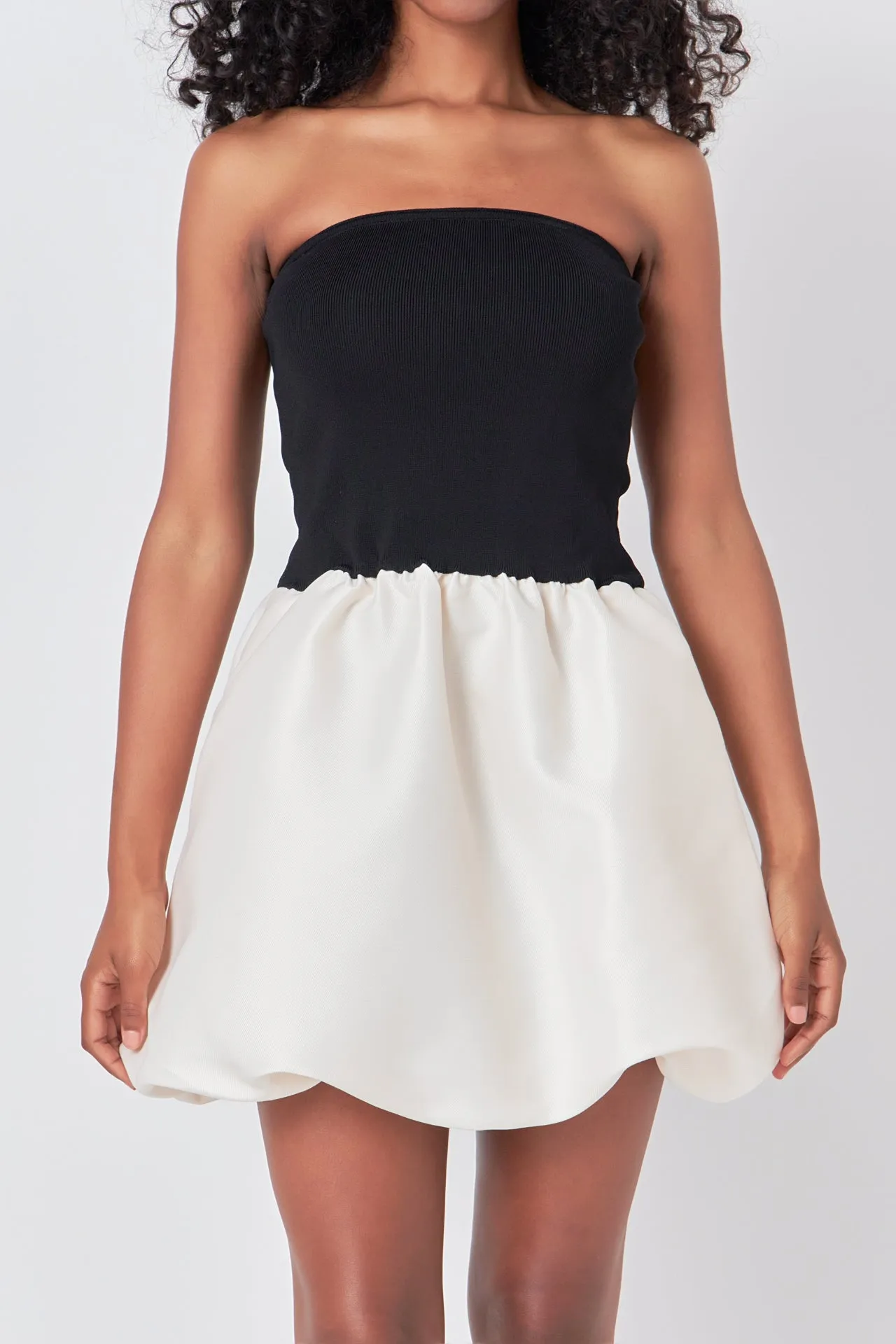 Strapless Voluminous Mini Dress sold by Endless Rose product image thumbnail 2