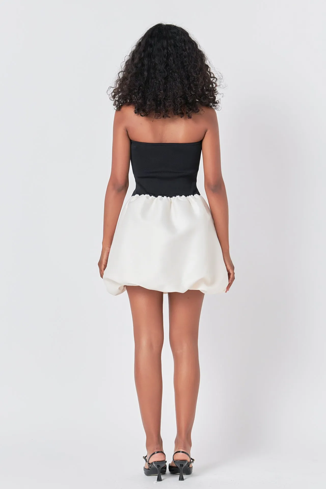 Strapless Voluminous Mini Dress sold by Endless Rose product image thumbnail 4