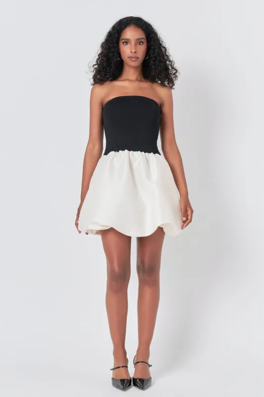 Strapless Voluminous Mini Dress sold by Endless Rose