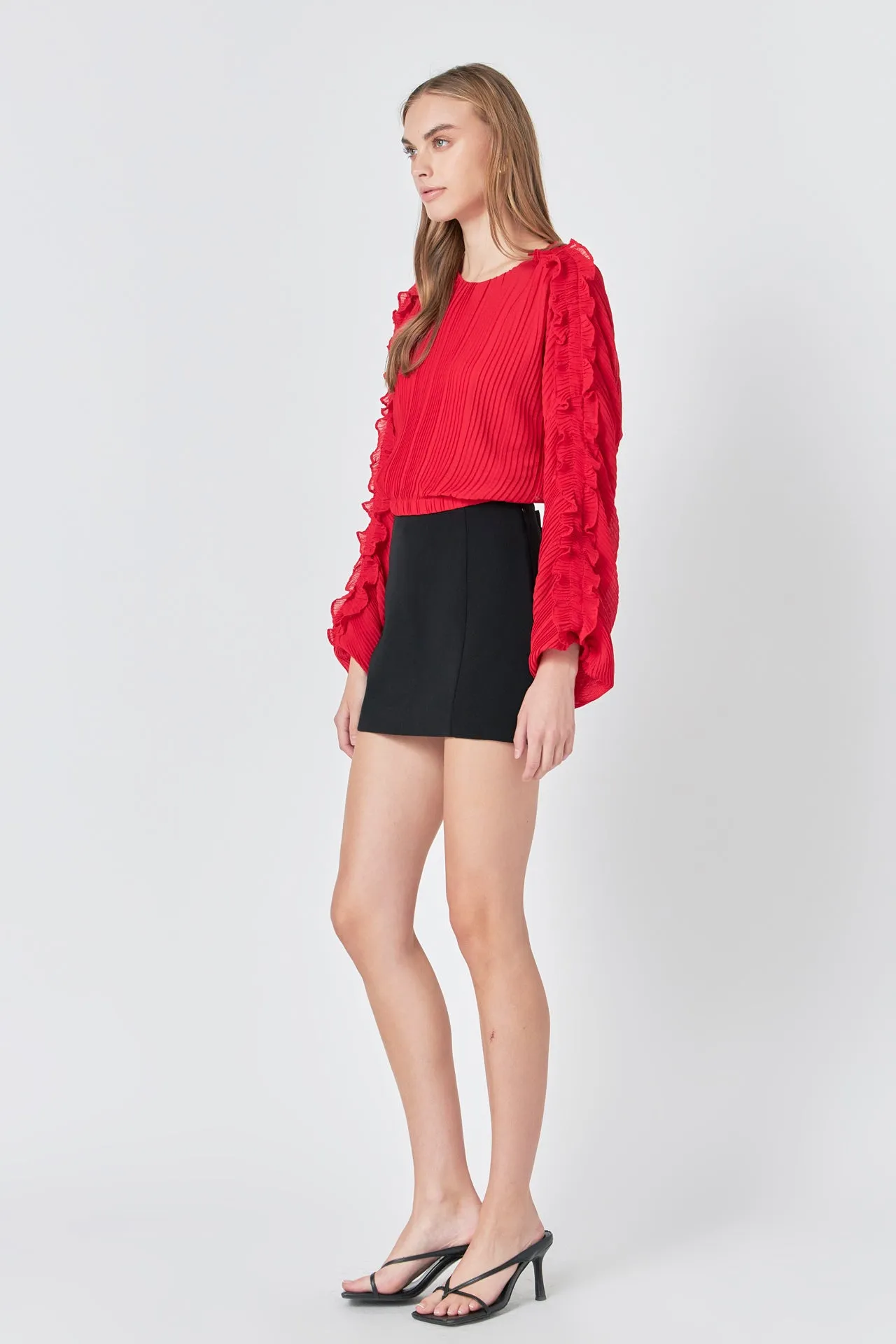 Cropped Plisse Blouse sold by Endless Rose product image thumbnail 3