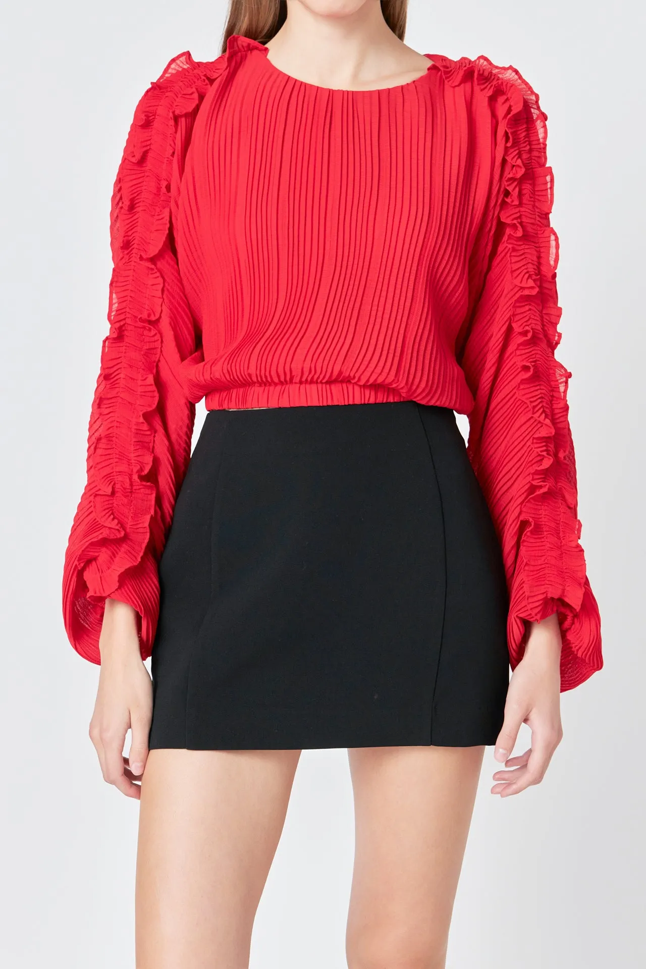 Cropped Plisse Blouse sold by Endless Rose product image thumbnail 2