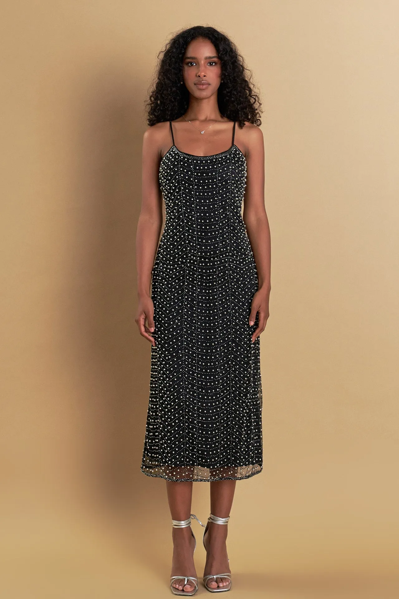 Premium Pearl Beaded Maxi Dress sold by Endless Rose product image thumbnail 3