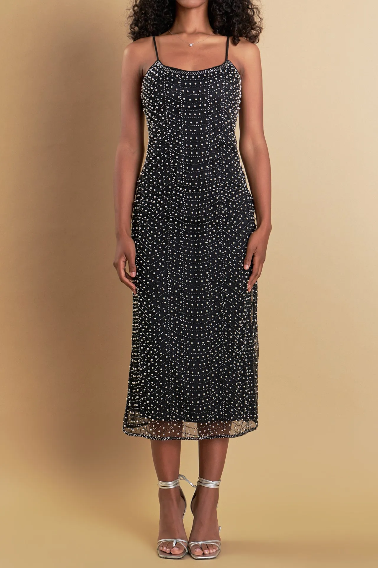 Premium Pearl Beaded Maxi Dress sold by Endless Rose product image thumbnail 2