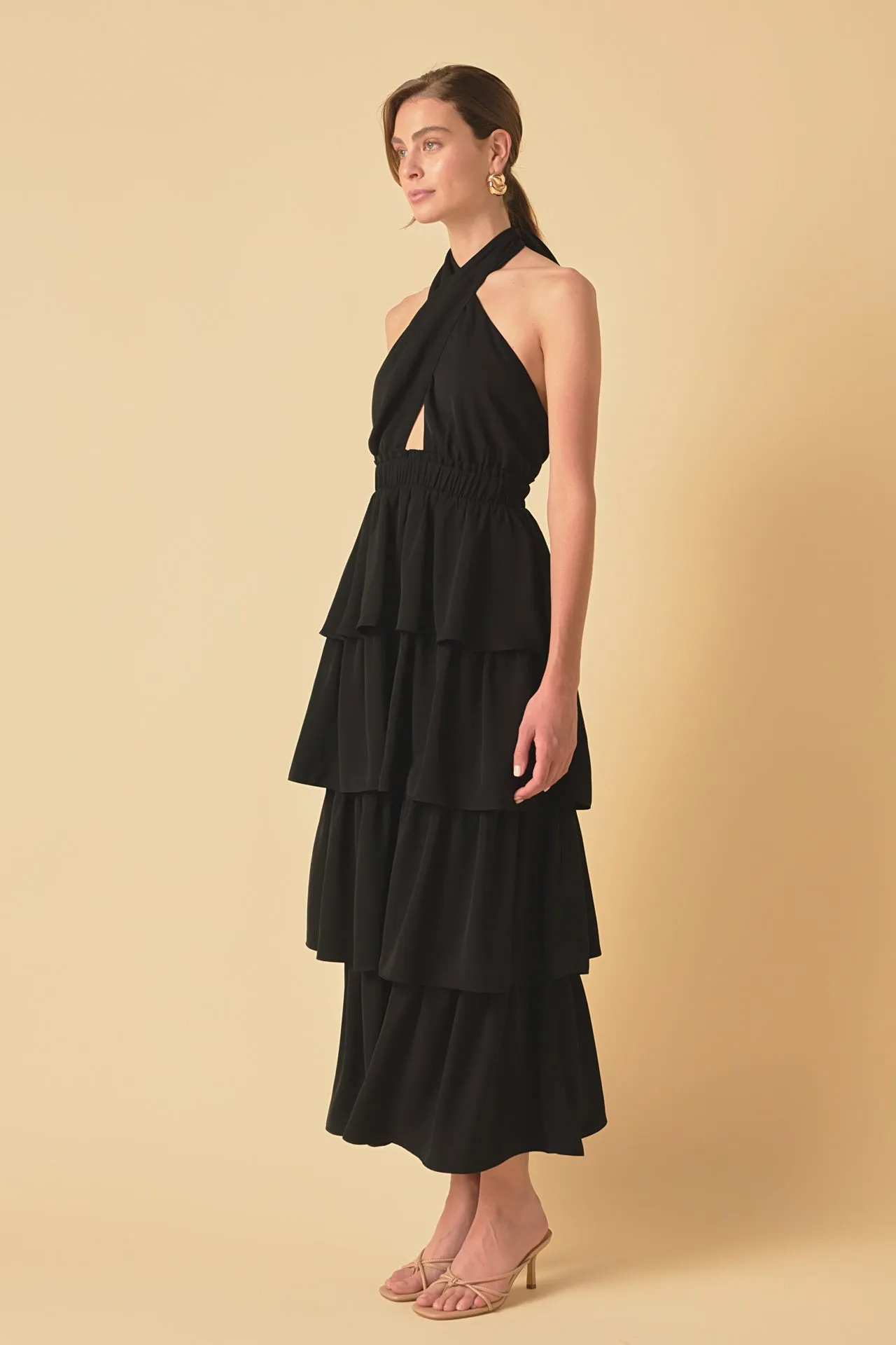 Criss Cross Halter Maxi Dress sold by Endless Rose product image thumbnail 3