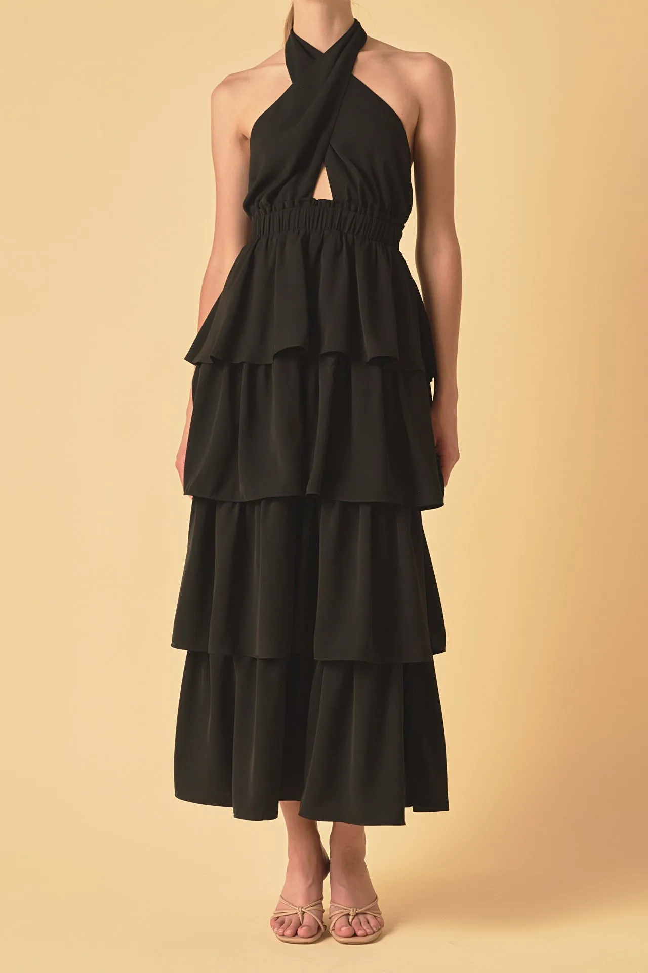 Criss Cross Halter Maxi Dress sold by Endless Rose product image thumbnail 2