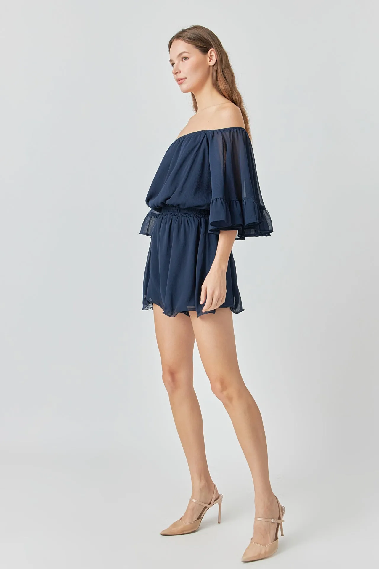 Ruffled Sleeve Romper sold by Endless Rose product image thumbnail 3