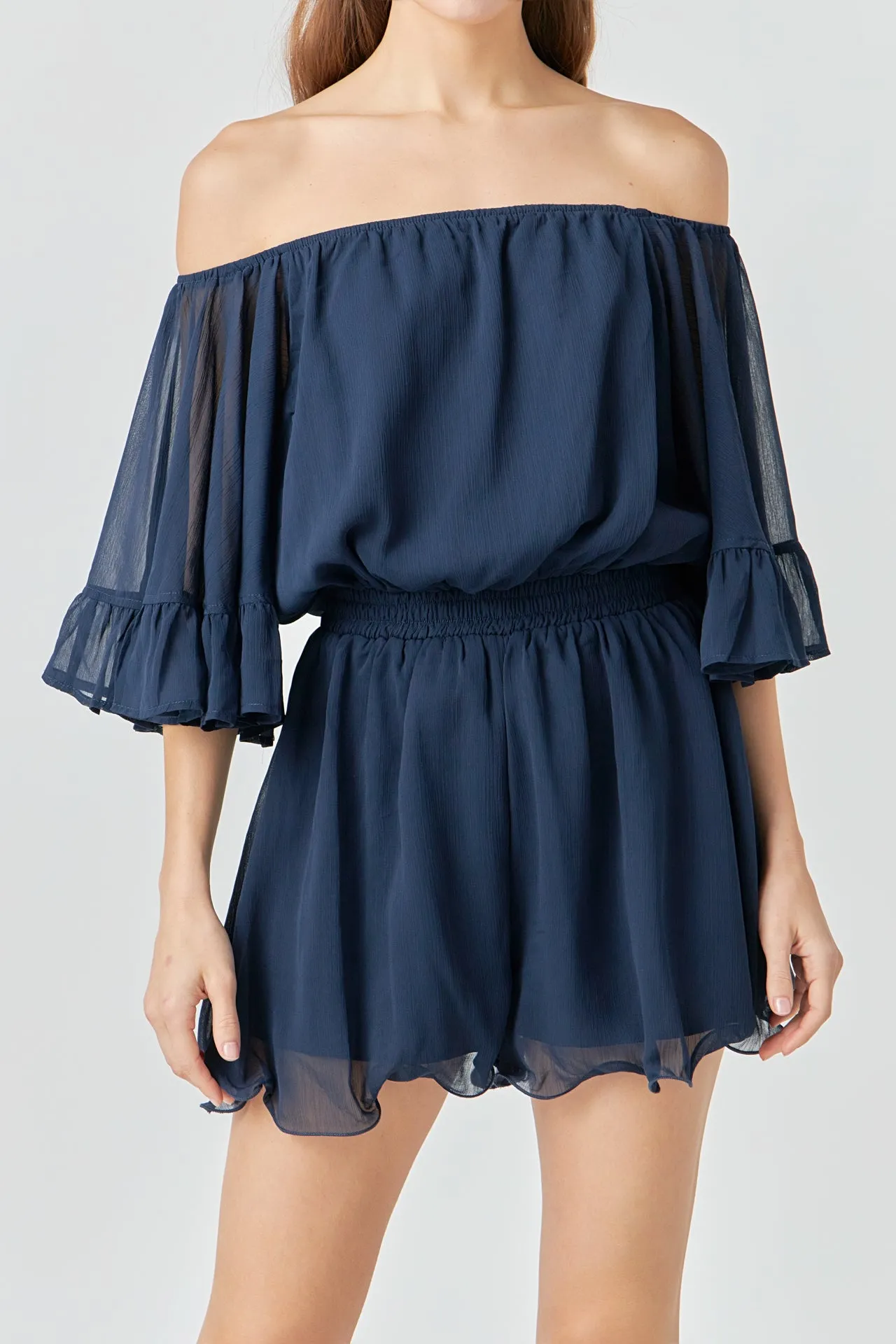Ruffled Sleeve Romper sold by Endless Rose product image thumbnail 2