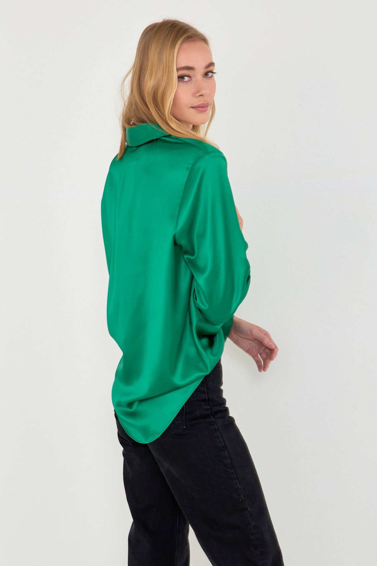 Classic Satin Over Shirt sold by Endless Rose product image thumbnail 15