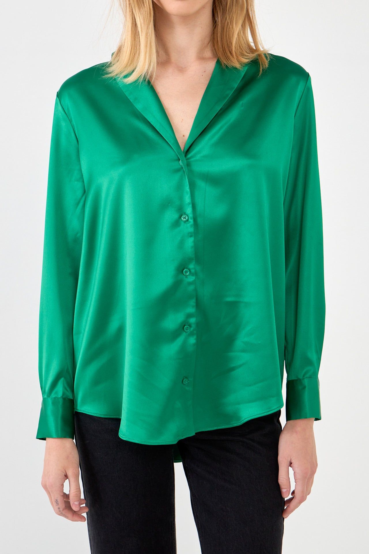 Classic Satin Over Shirt sold by Endless Rose product image thumbnail 12
